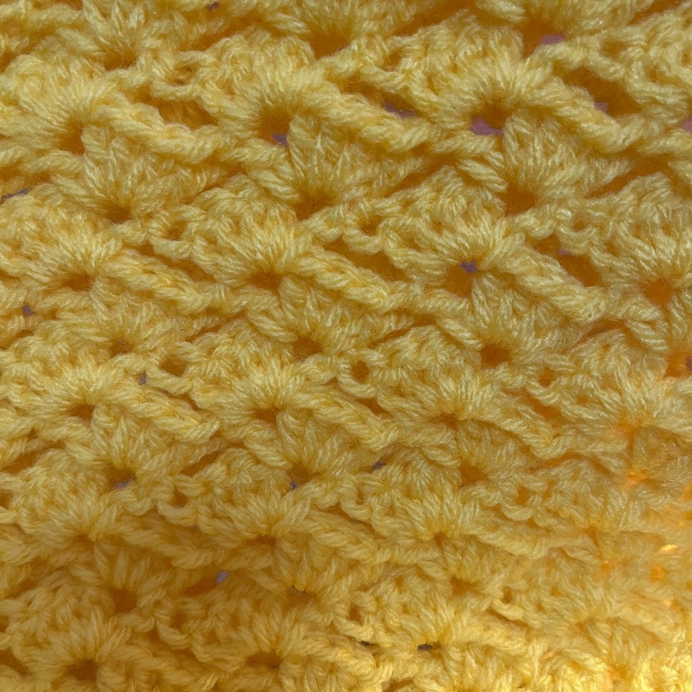 Handmade crochet Drunken Granny Stitch Baby Blanket 100% Acrylic